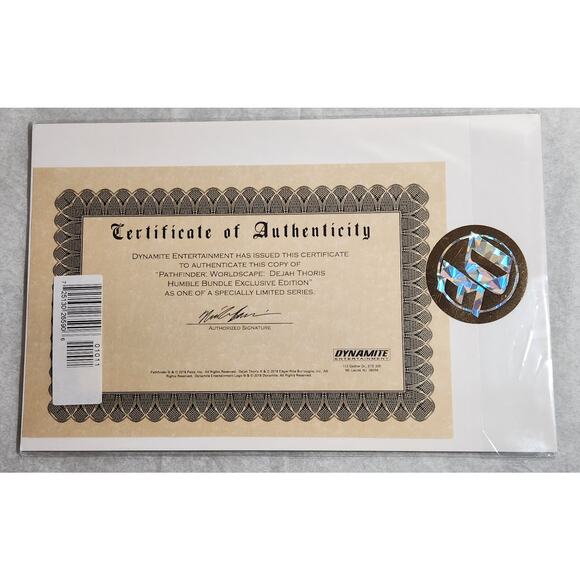 Pathfinder Worldscape Dynamite 1Shot By Dejah Thoris Humble Bundle With COA - Picture 2 of 7